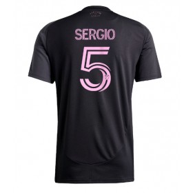 Herren Fußballbekleidung Inter Miami Sergio Busquets #5 Auswärtstrikot 2025-26 Kurzarm